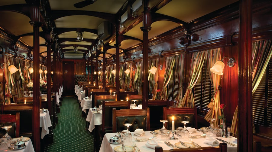 Restaurangvagn ombord