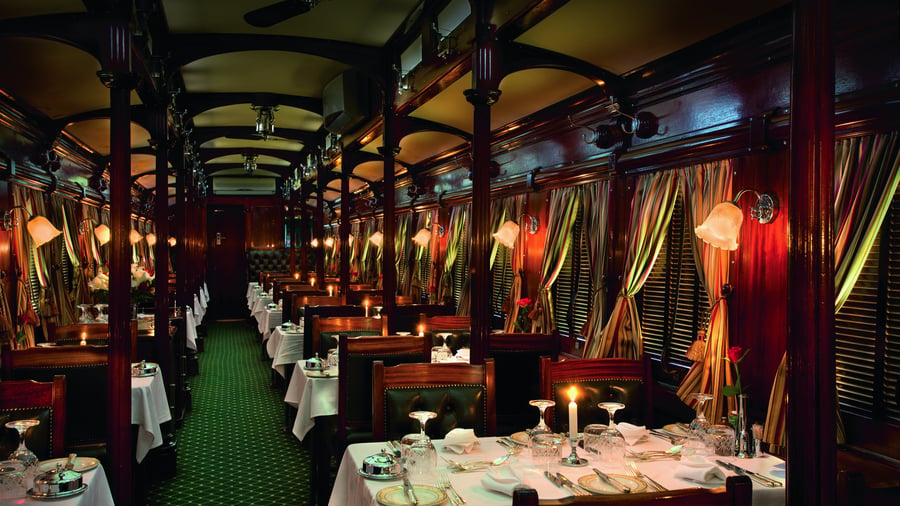 Restaurangvagn ombord