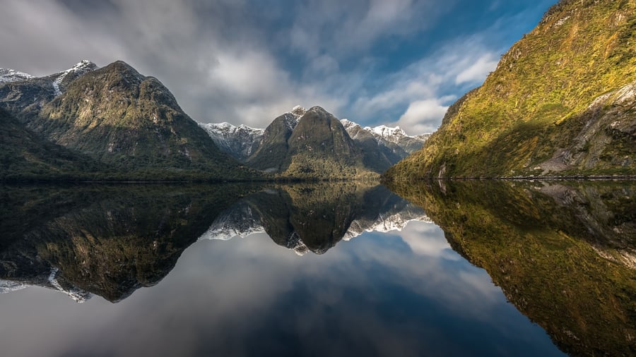 Fjorden Doubtful Sound i New Zealand