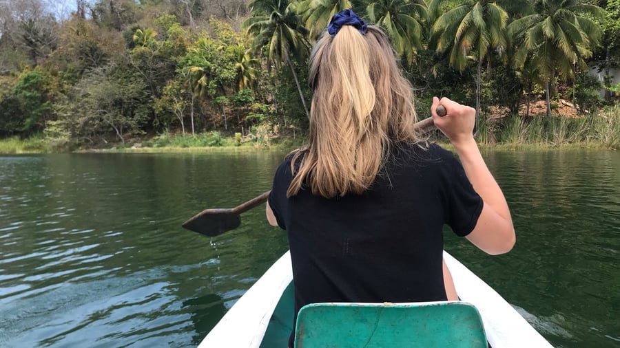 Flores is located at lake Peten