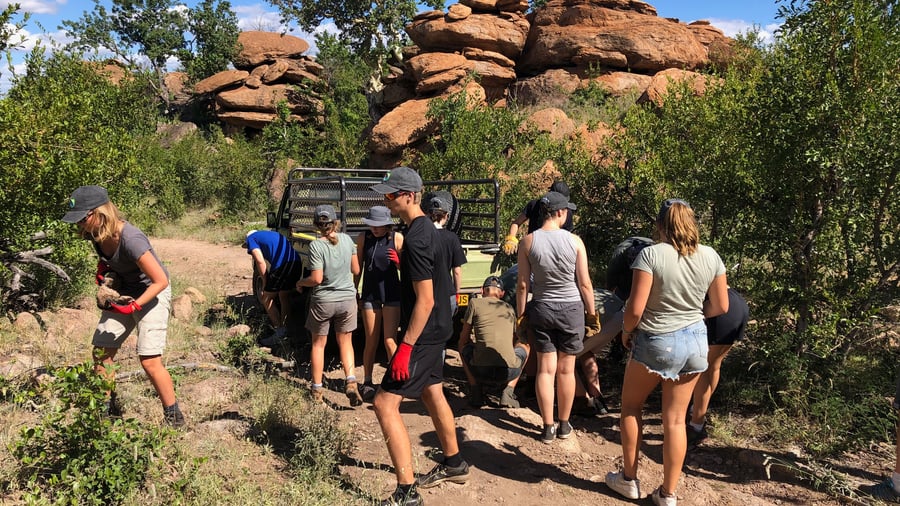 Group trip in Botswana