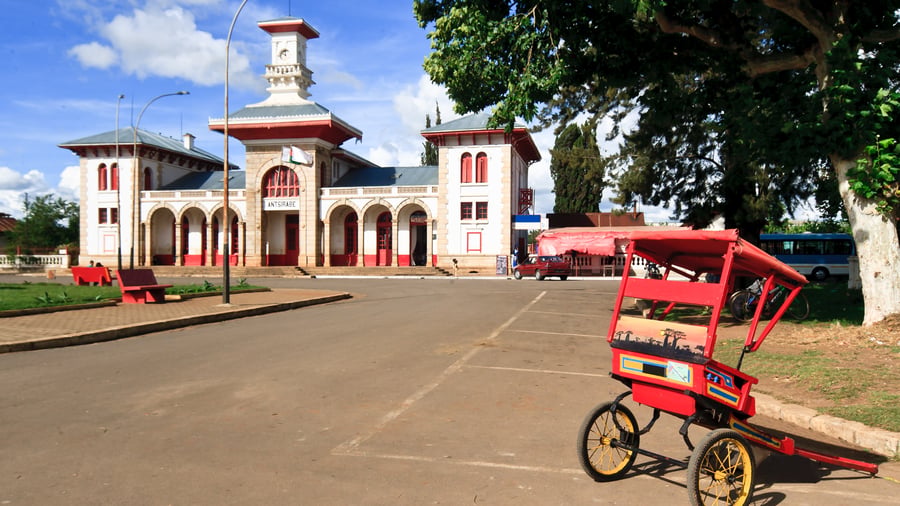 Jernbanestationen i Antsirabe