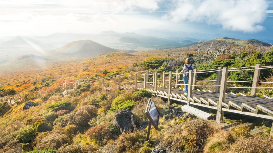 Jeju Island bjuder på vild natur i Sydkorea