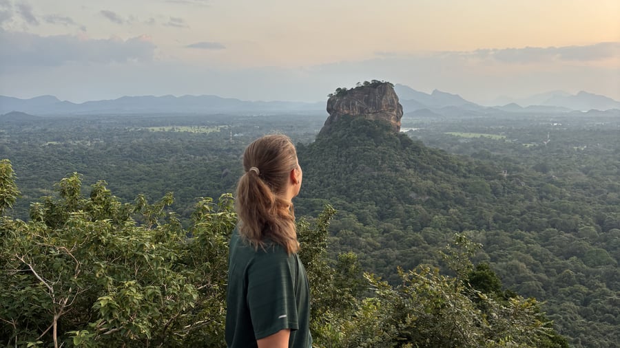Amazing view at Sigiriya in Sri Lanka