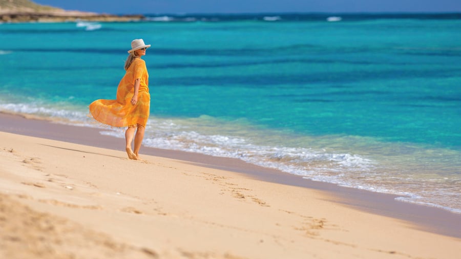 Mauritius Beach nær Exmouth