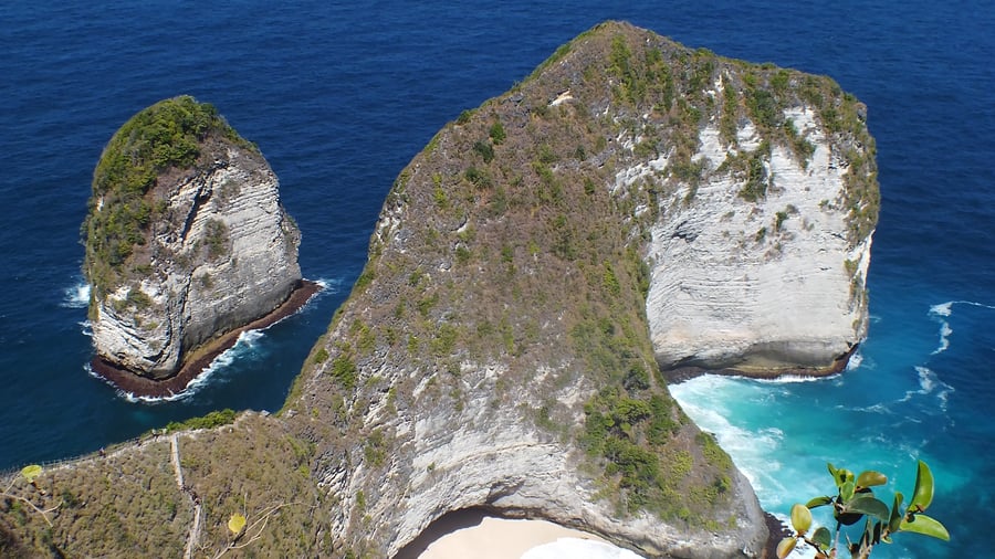 Kelingking Beach på Nusa Penida
