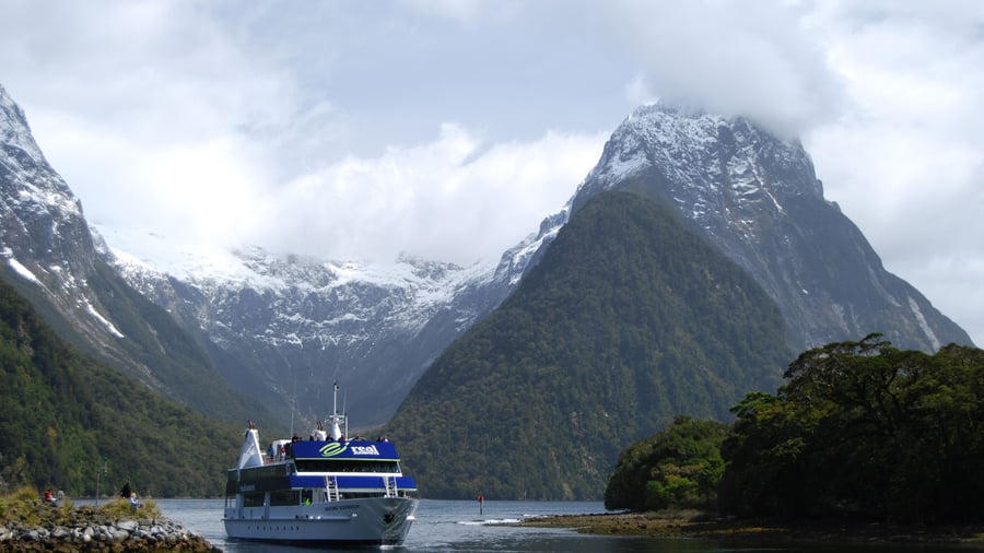 Sejltur på Milford Sound