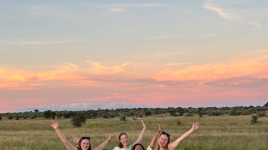 Sunset with new friends