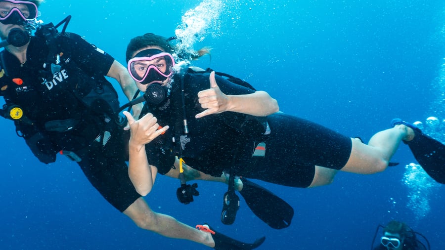 Discover the underwater world alone - but together