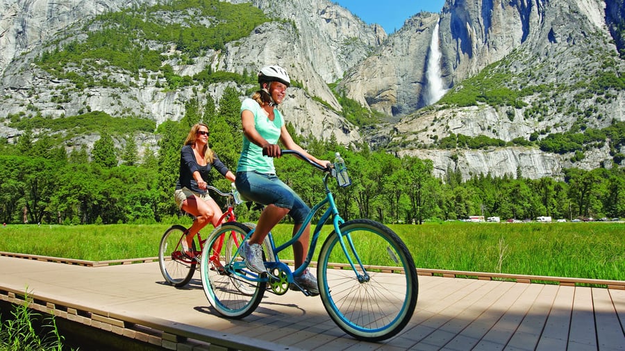 Cykeltur i Yosemite National Park