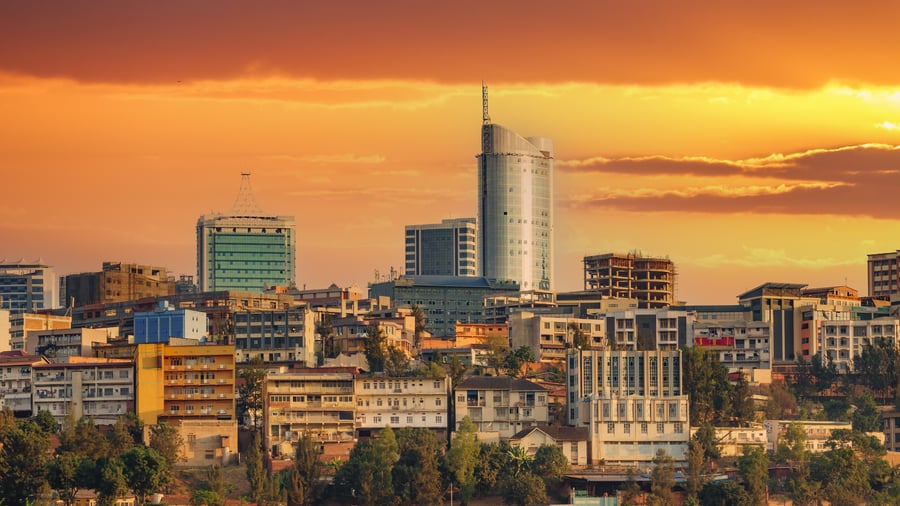 Skyline i Kigali