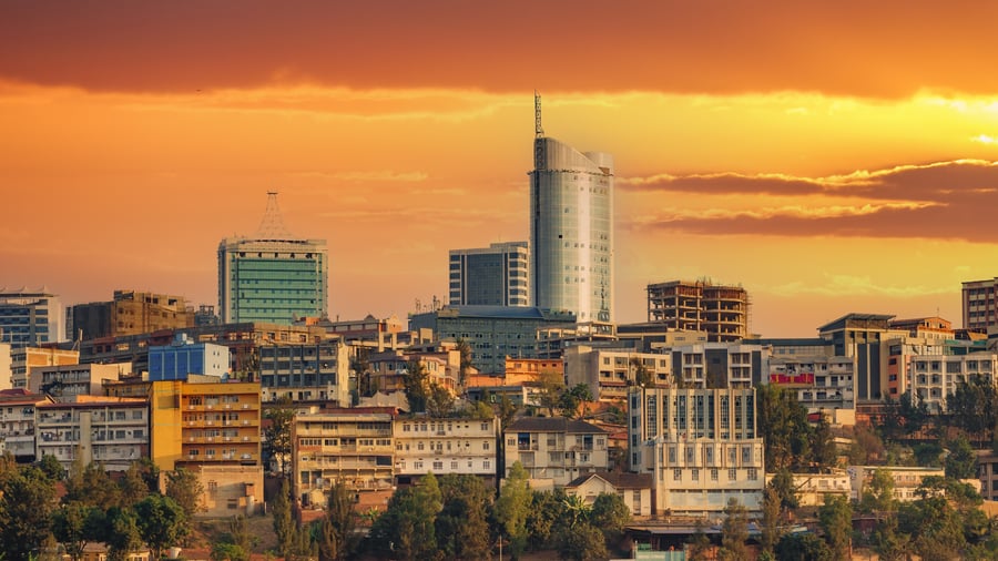 Skyline i Kigali