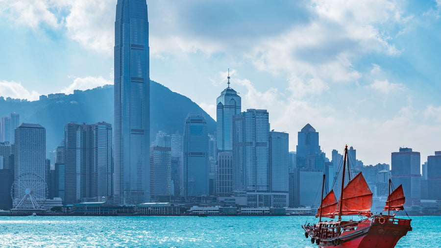 Skyskraporna i Hongkong