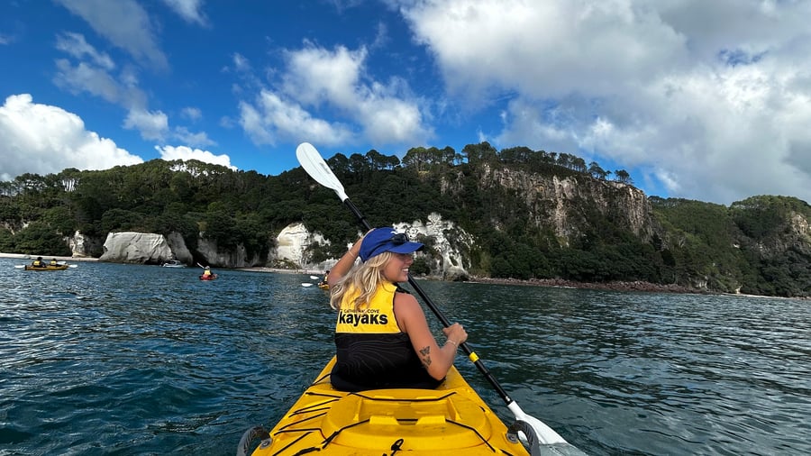 Make a stop in New Zealand. 