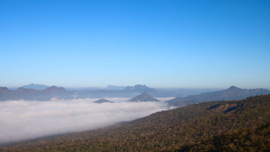 Viewpoint with majestic mountain views