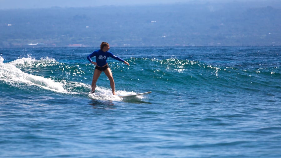 Surfing in Canggu