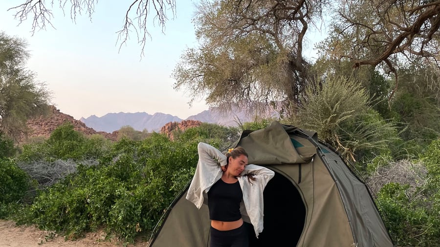 Camping in Namibia