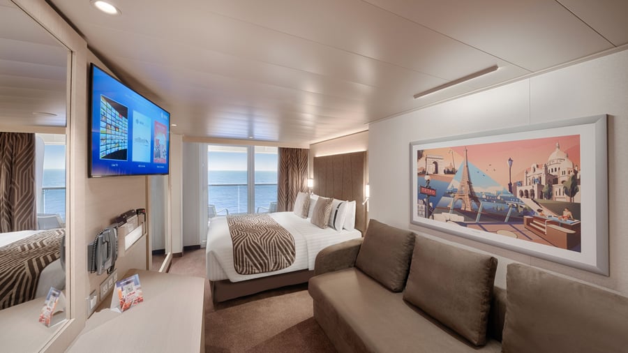 Eksempel på balkonkahyt på MSC World of America