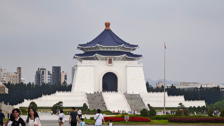 Chiang Kai-shek memorial hall in Taipei
