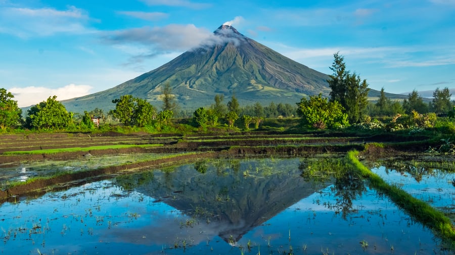 Mt. Mayon-vulkanen ved Legazpi