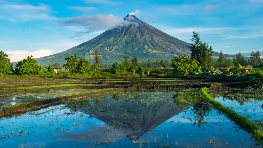 Mt. Mayon-vulkanen ved Legazpi