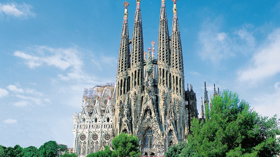 Berømte La Sagrada Familia i Barcelona