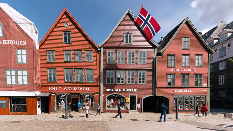 Den berømte Bryggen i Bergen er et besøg værd