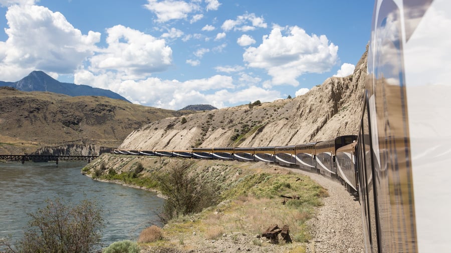 Rocky Mountaineer toget i British Columbia