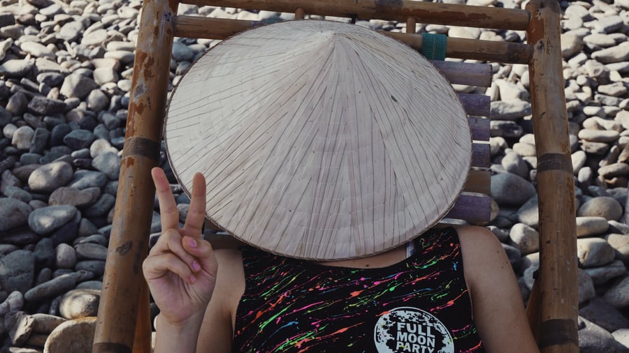 The day after a full moon party in Koh Pha Ngan 