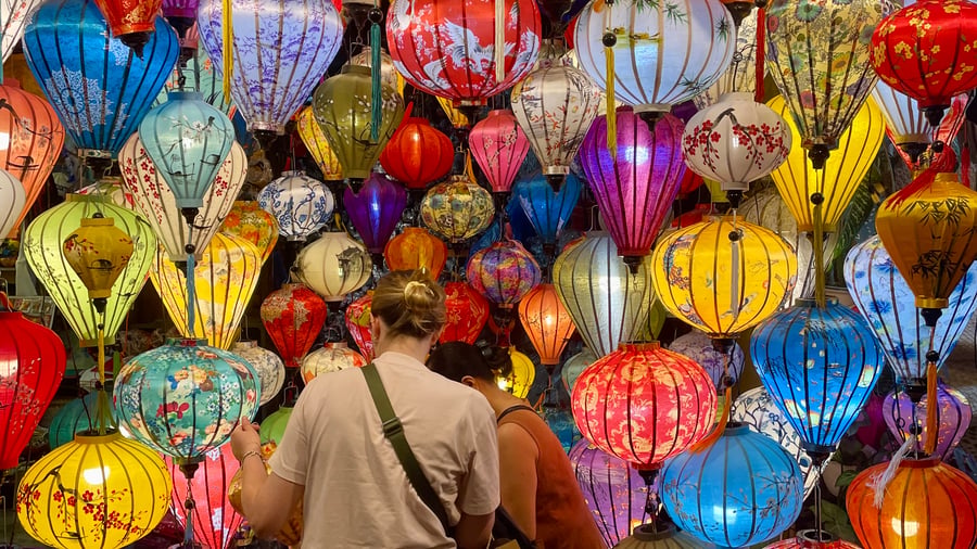 De ikoniska lyktorna i Hoi An.