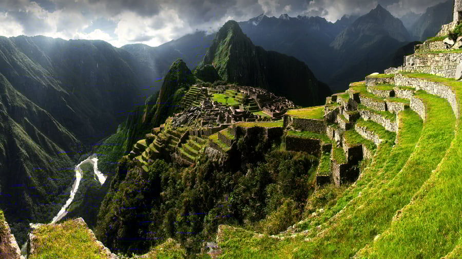 Udsigt over Machu Picchu i Den Hellige Dal