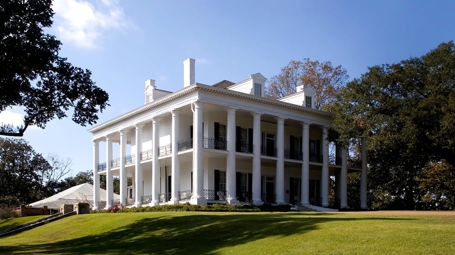 Plantage ved Natchez i Mississippi