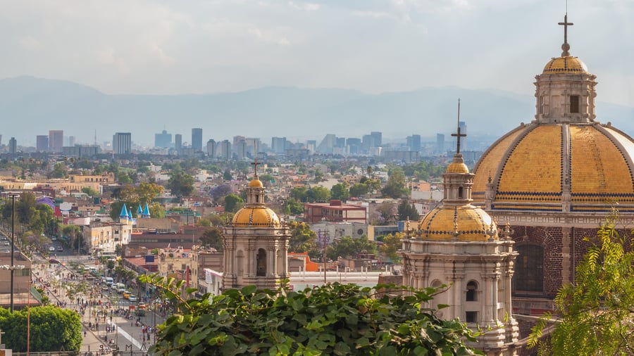 View over Mexico City