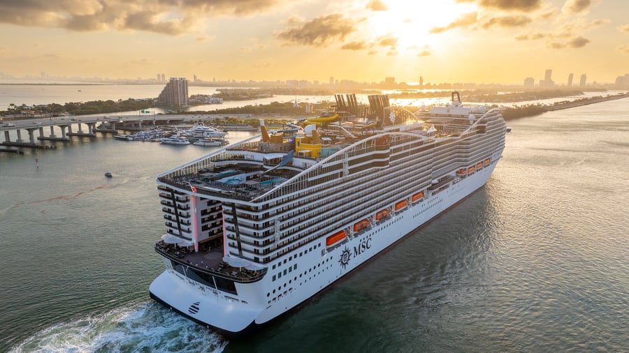 MSC World of America sejler fra Miami