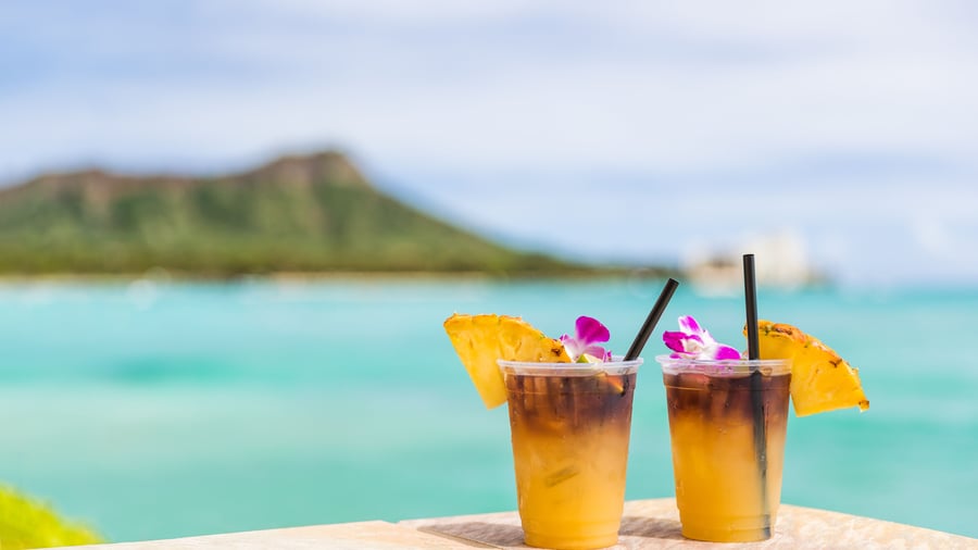 Waikiki Beach venter forude, Hawaii