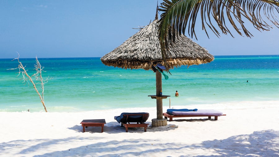 Stranddage ved Kenyakysten