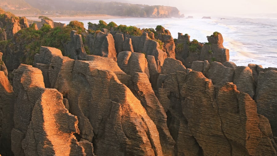Pancake Rocks i Punakaiki National Park