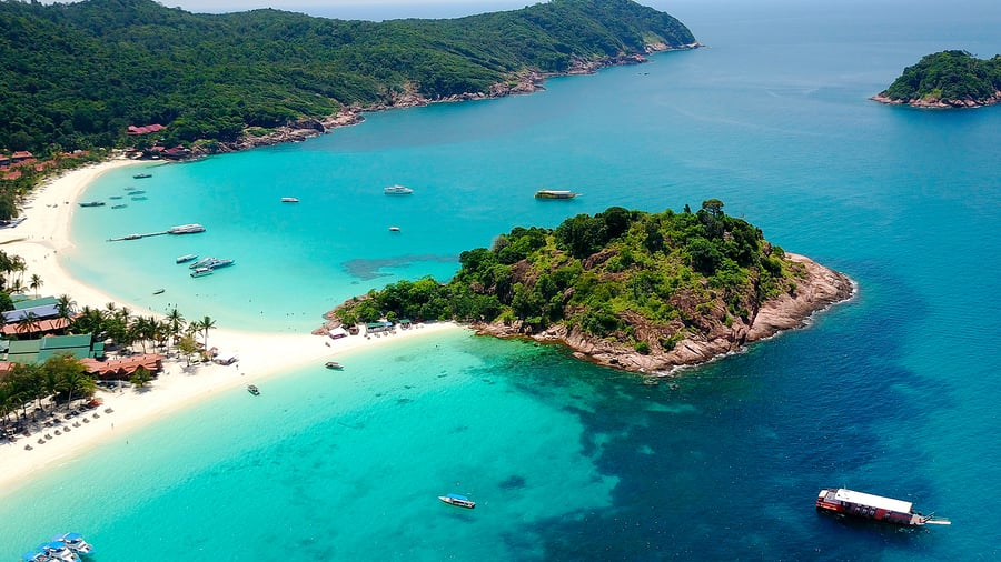 Redang set fra luften