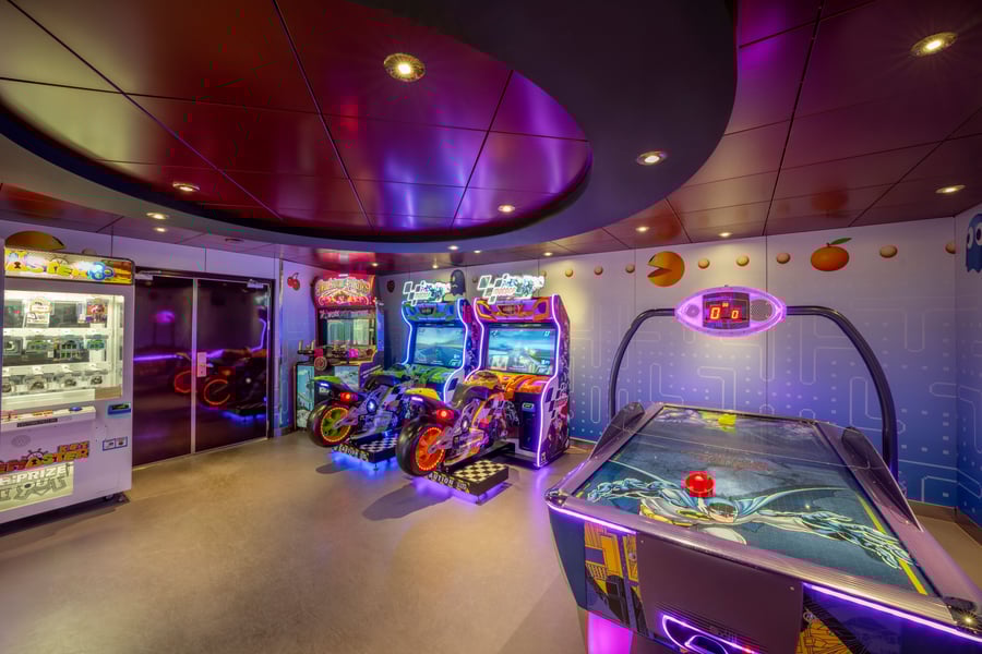 Gameroom on ship