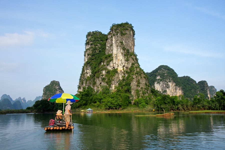 Landa ett par dagar i Guilin & Yangshuo.