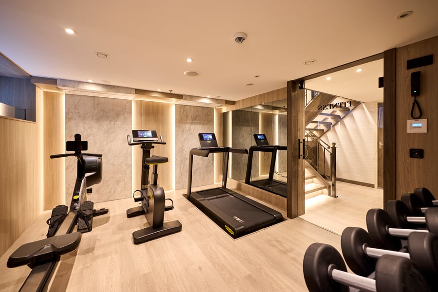 Fitnessområde på Porto Mirante