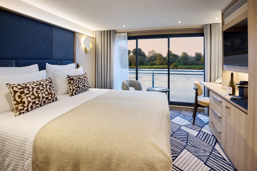 Kahyt på Ruby dæk med fransk altan