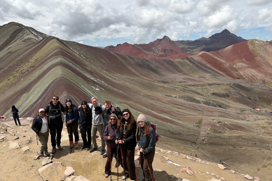 Rainbow Mountain utan filter, fortfarande coolt!