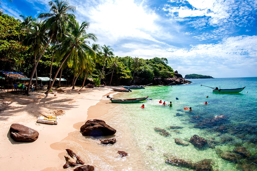Strandhäng i Phu Quoc.