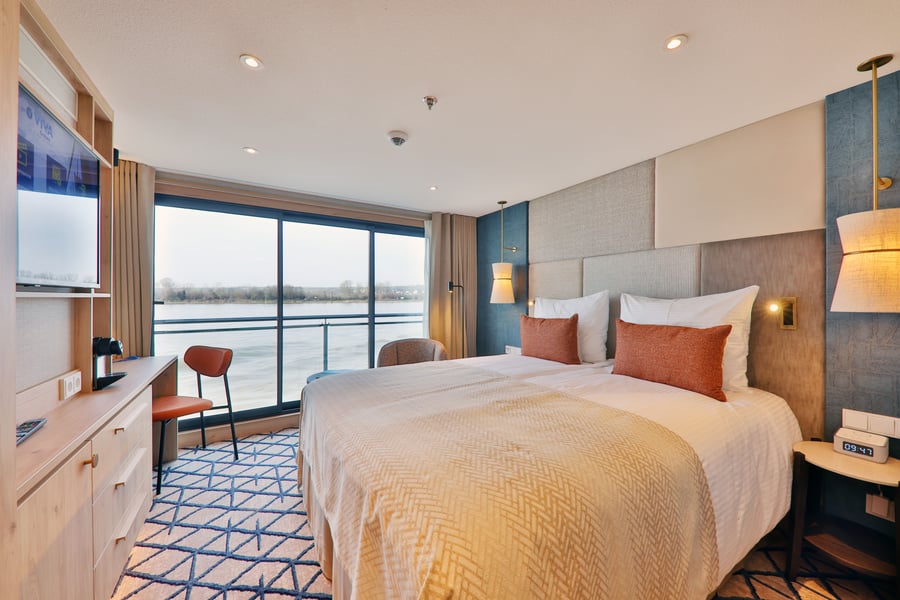 Kahyt med fransk altan