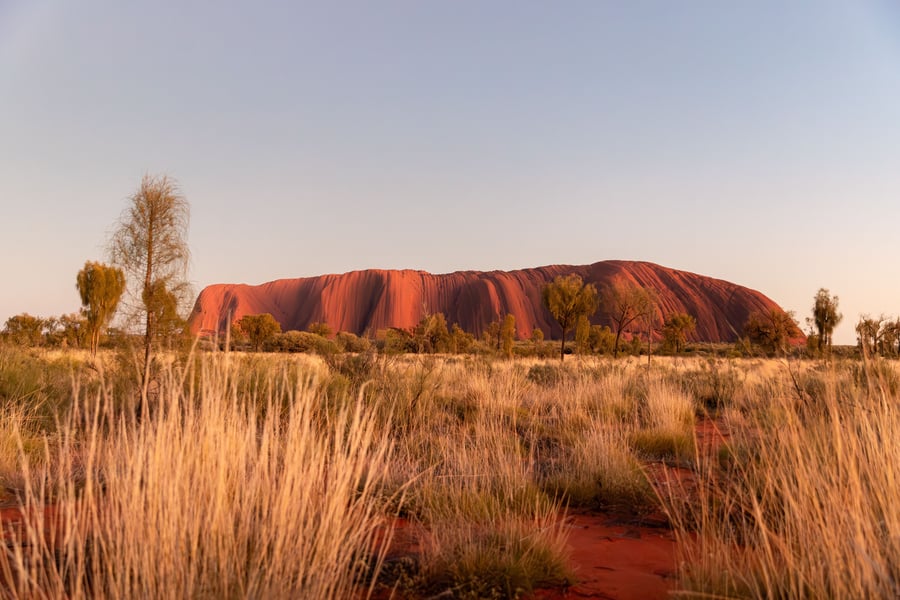 Uluru i Australiens outback