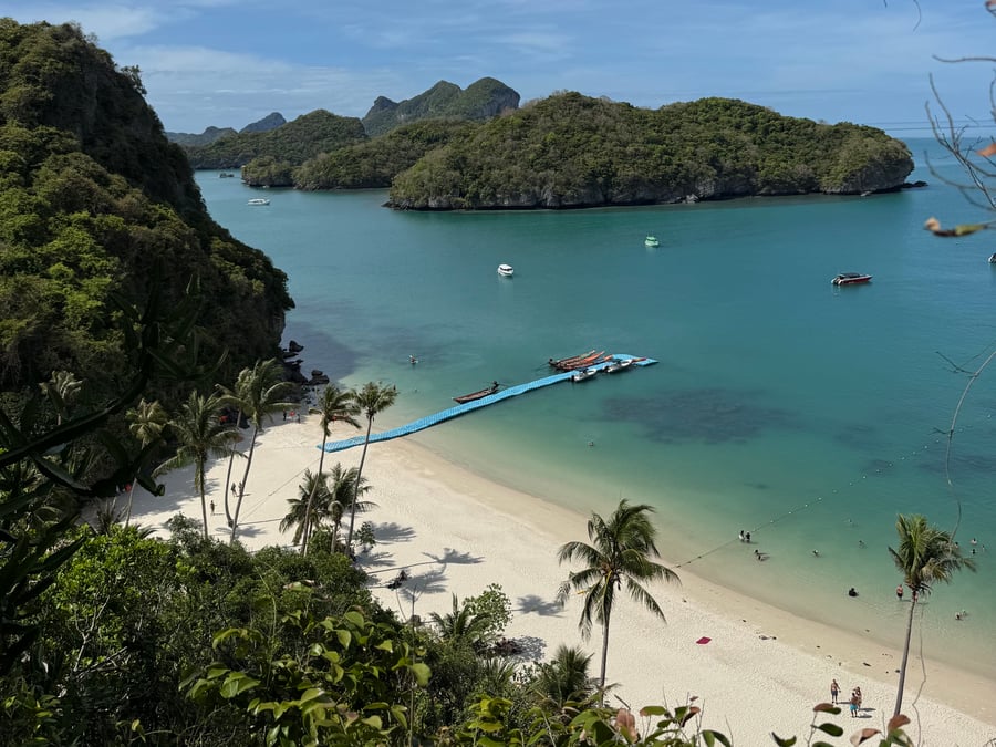 Sandy beach on a sunny day in Thailand