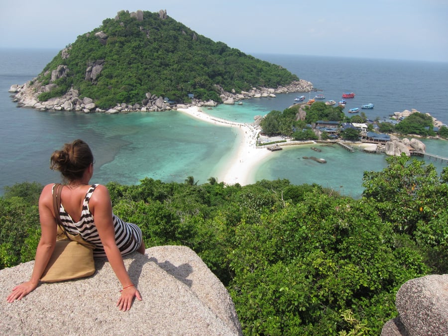Traveller in Koh-Tao, Thailand
