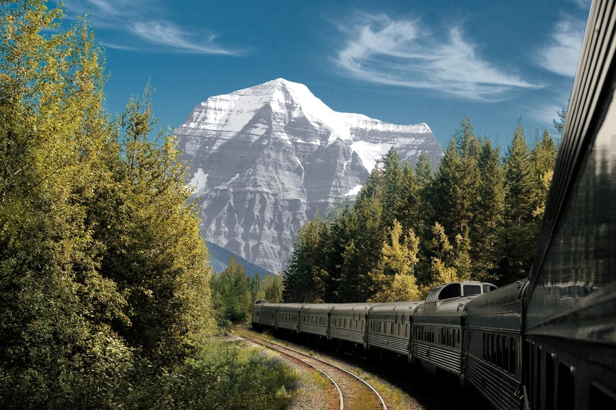 Togrejse gennem Rocky Mountains