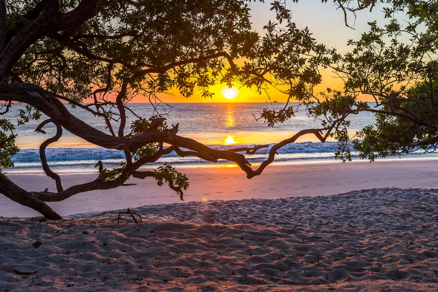 Strand i Costa Rica